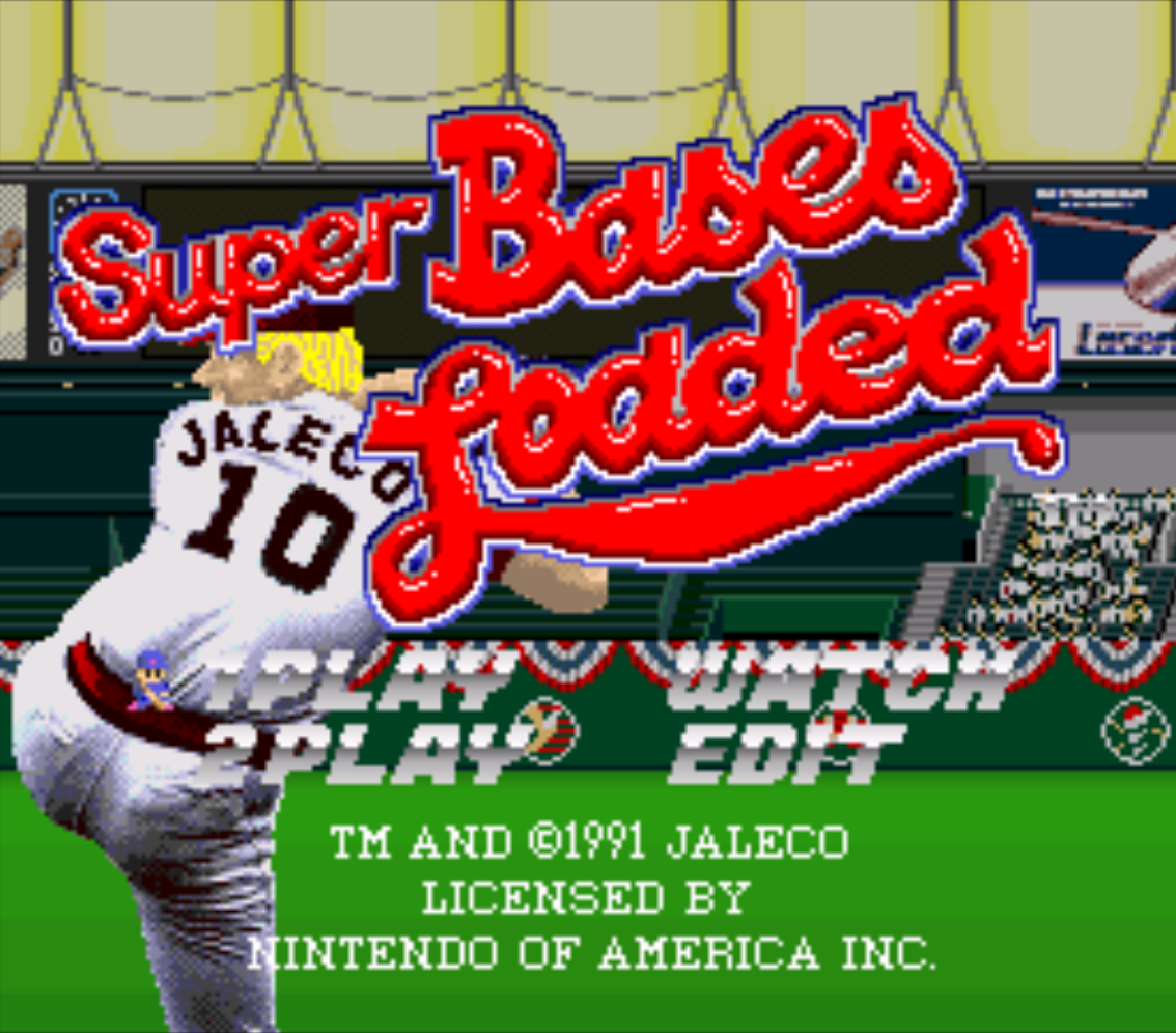 Super Bases Loaded Title Screen